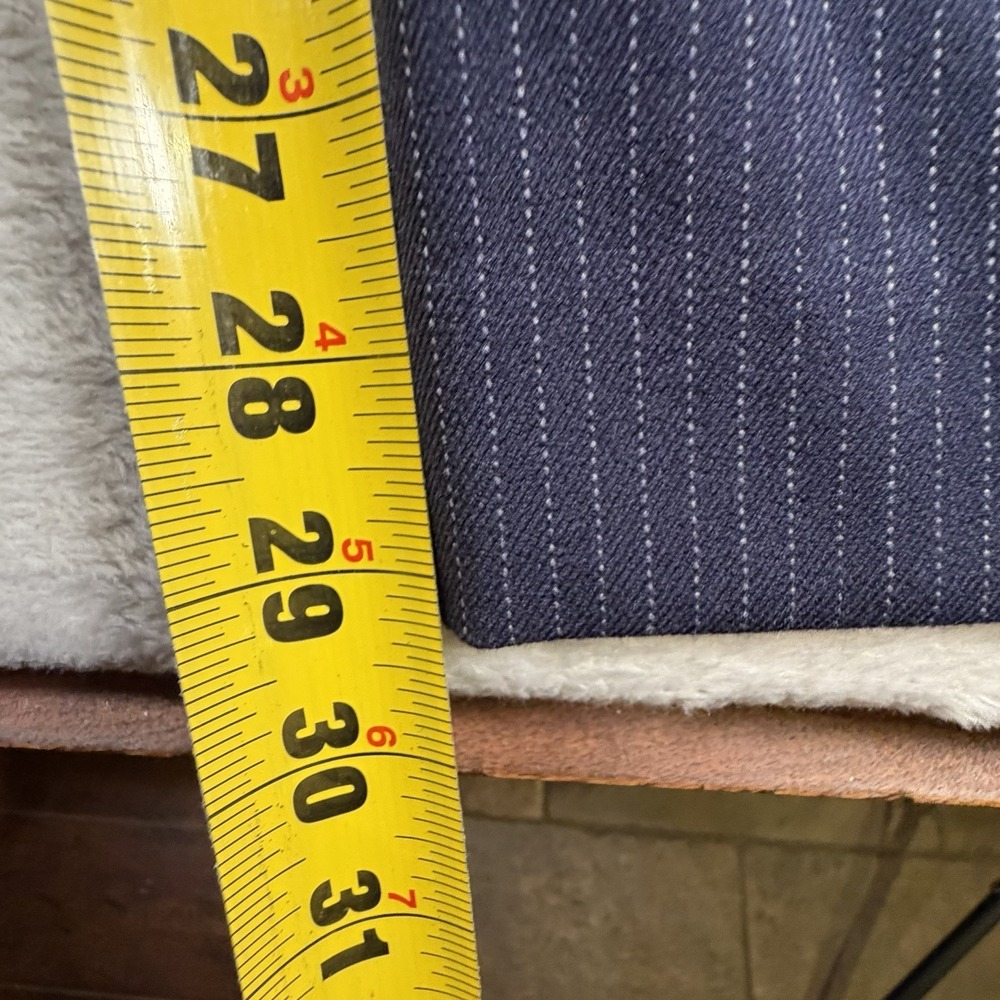 Lane Bryant The Curvy Allie Pants 28R Navy Pinstripe Career Dress Plus Size - Picture 7 of 8